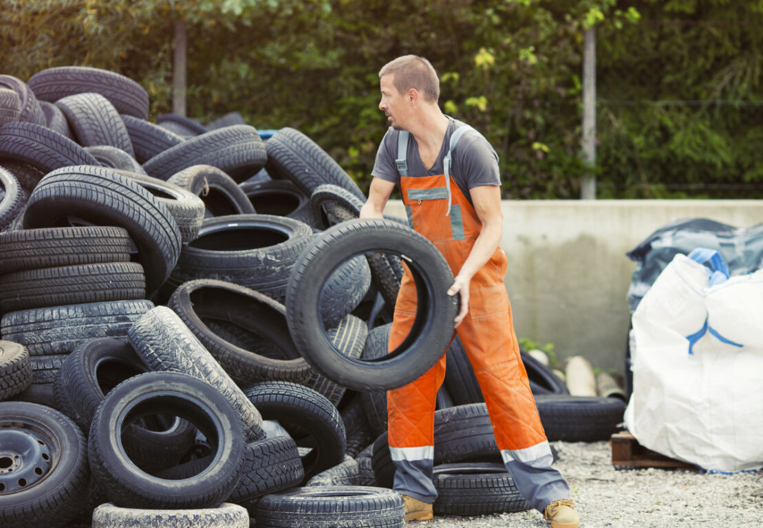Como funciona a reciclagem de pneus