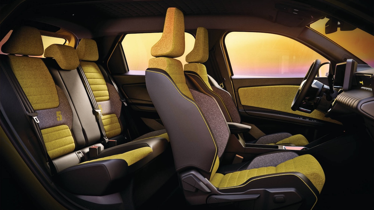 Novo Renault 5 E-Tech electric espaço interior