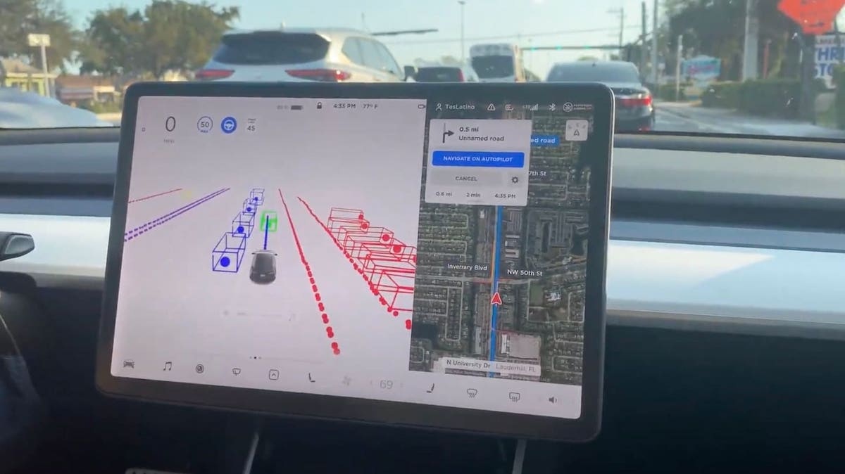 Tesla conduc?a?o auto?noma
