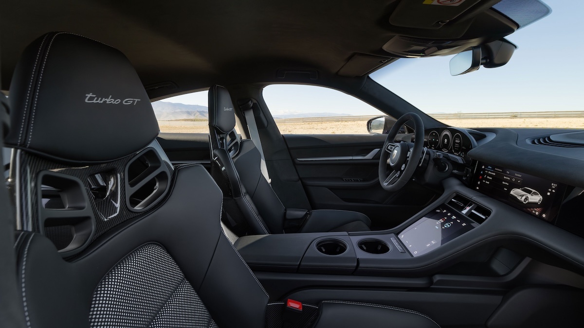 Porsche Taycan Turbo GT interior