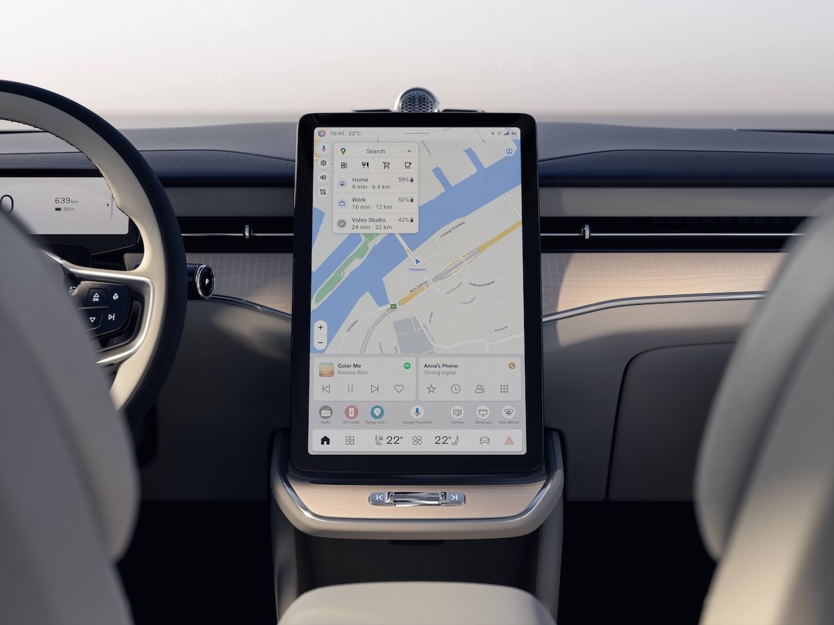 Volvo ES90 interior tecnologia