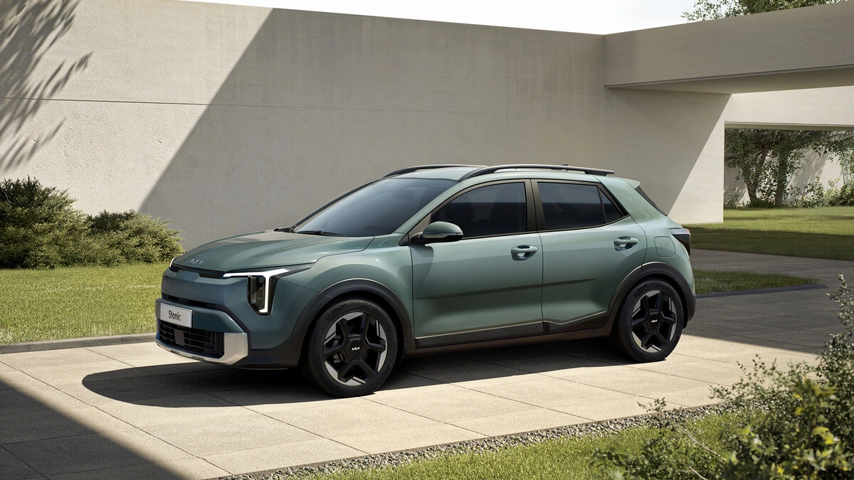 Vista lateral do novo Kia Stonic 2025