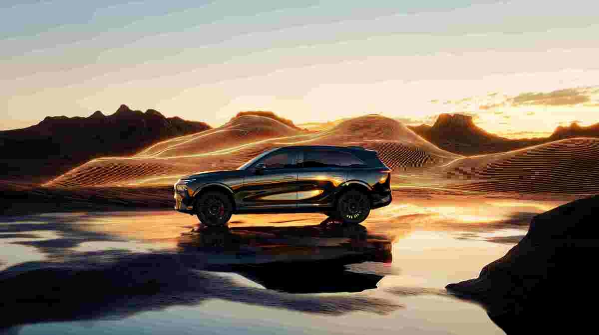 Xpeng G9 SUV elétrico em condução