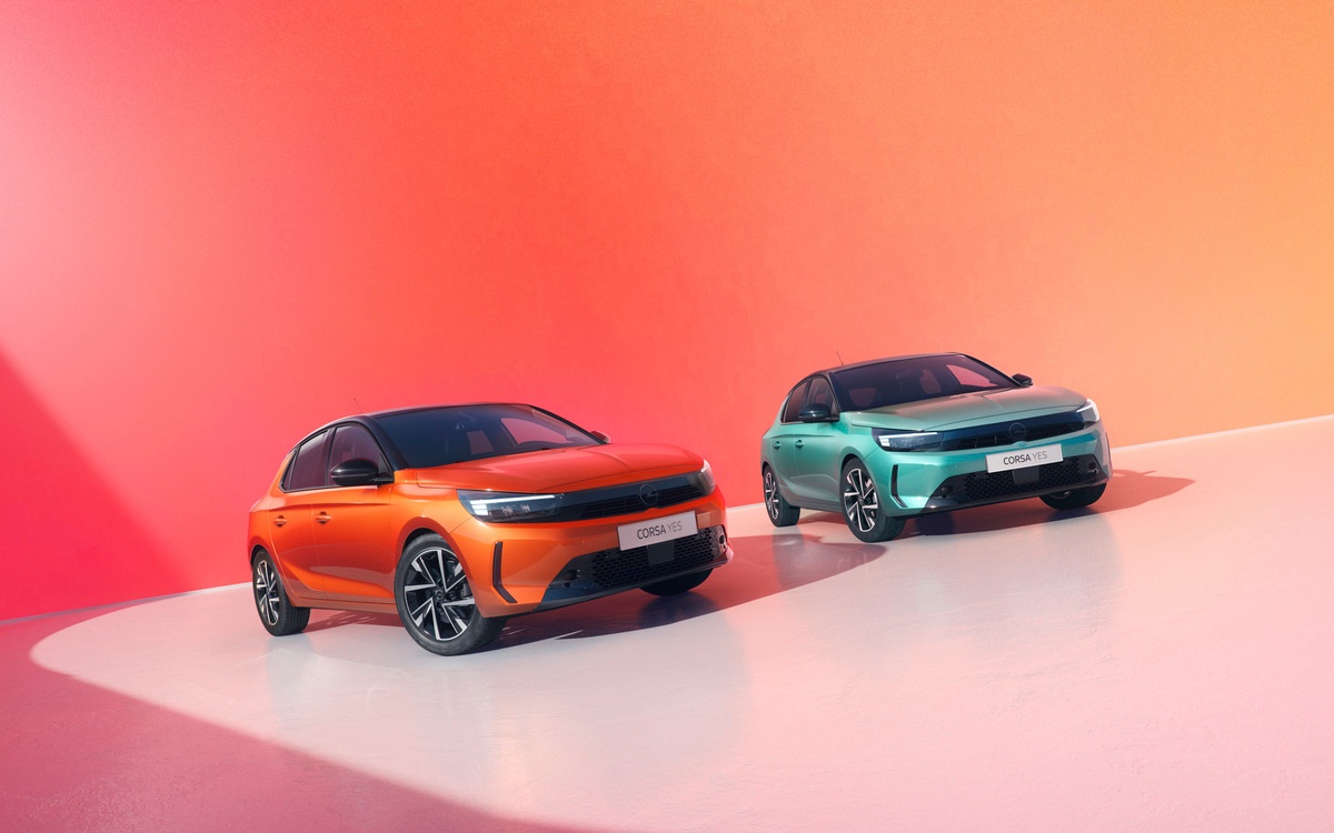 Opel Corsa YES em laranja coral e verde eucalipto destaca edição especial