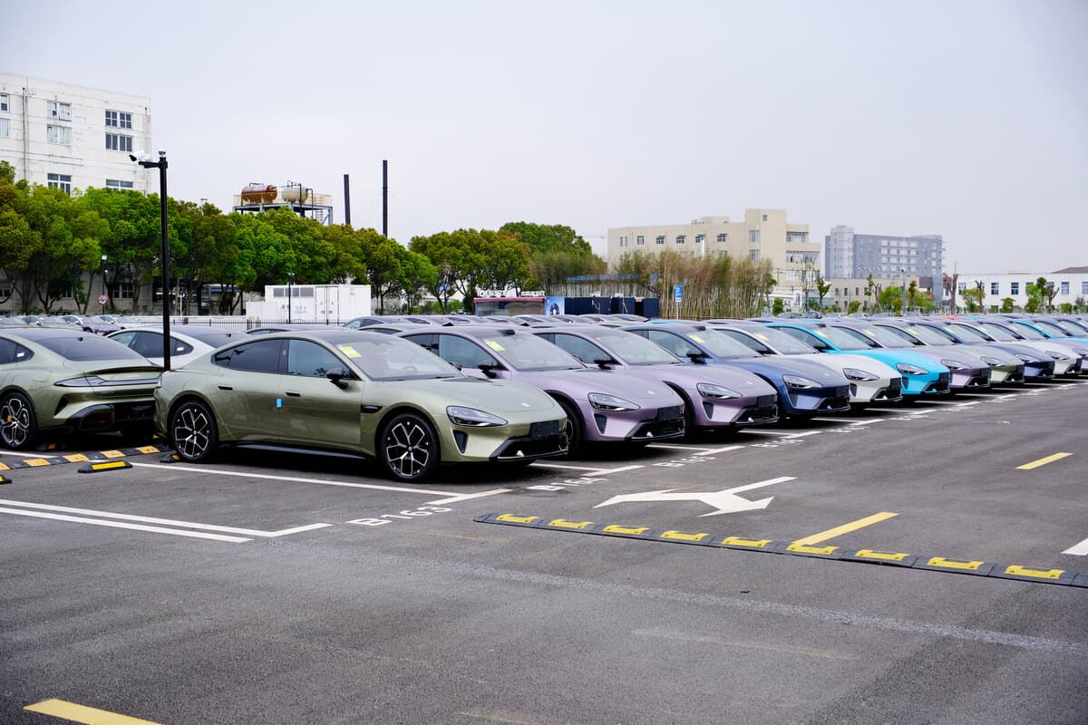 Frota de carros elétricos Xiaomi
