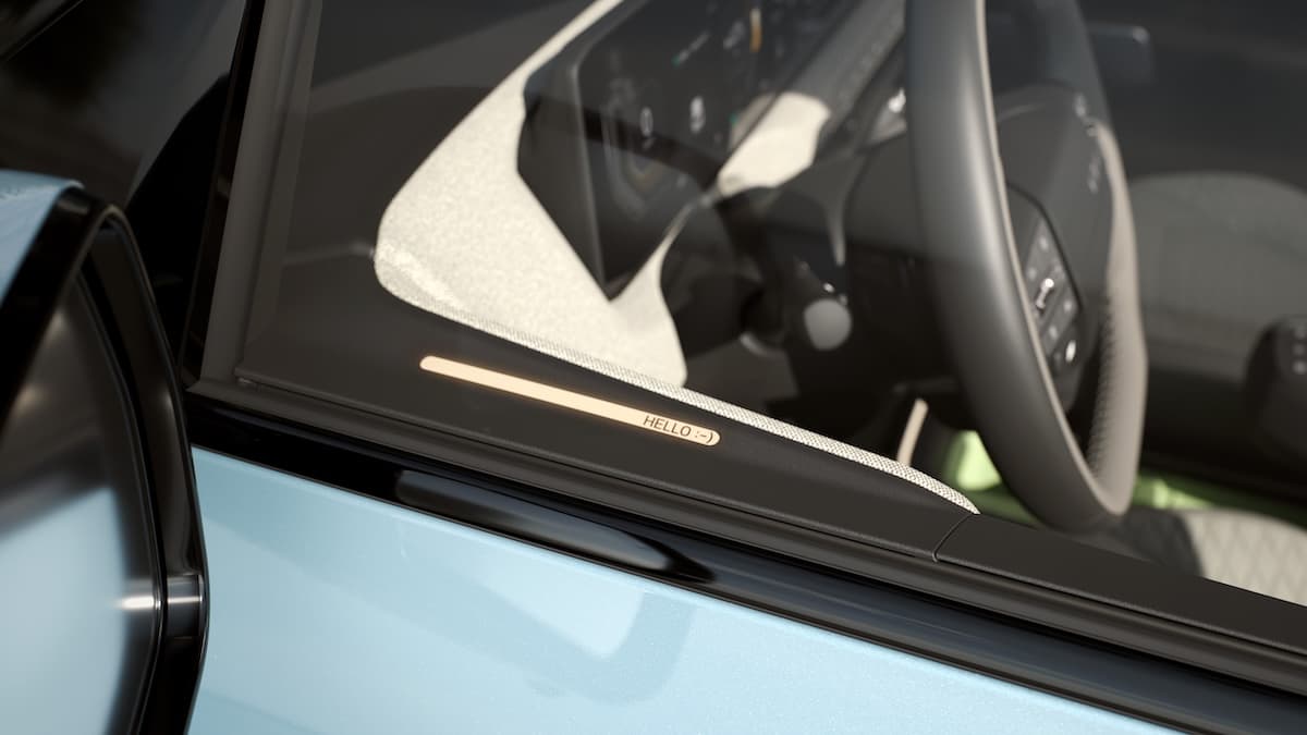 Kia EV2 mensagem interior