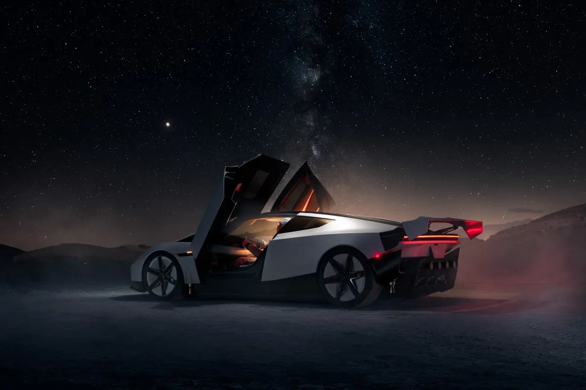 ecrã de reserva do Tesla Roadster no site oficial, com fundo branco