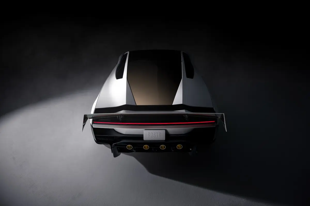 Tesla Roadster tecto aberto, vista de cima