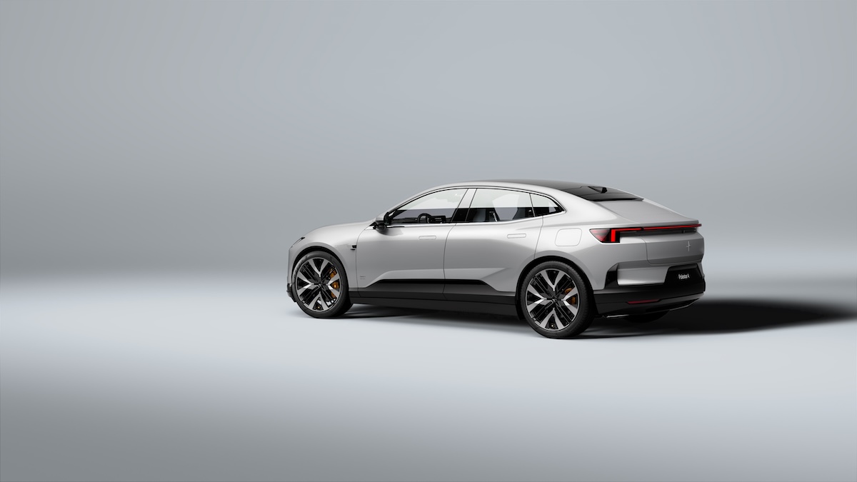 Novo Polestar 4 cinzento