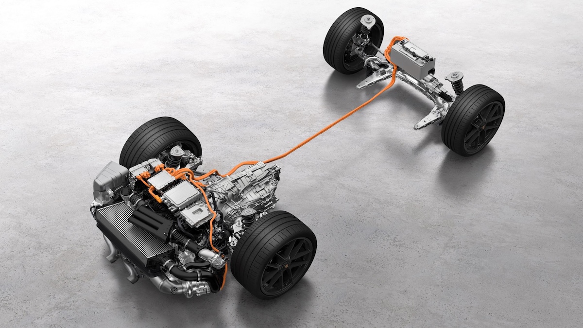 Plataforma Porsche 911 híbrido