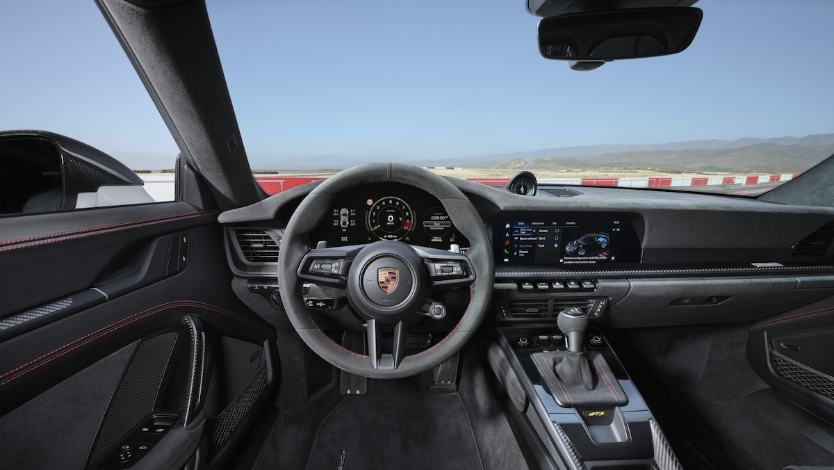 Novo Porsche 911 GT3 interior