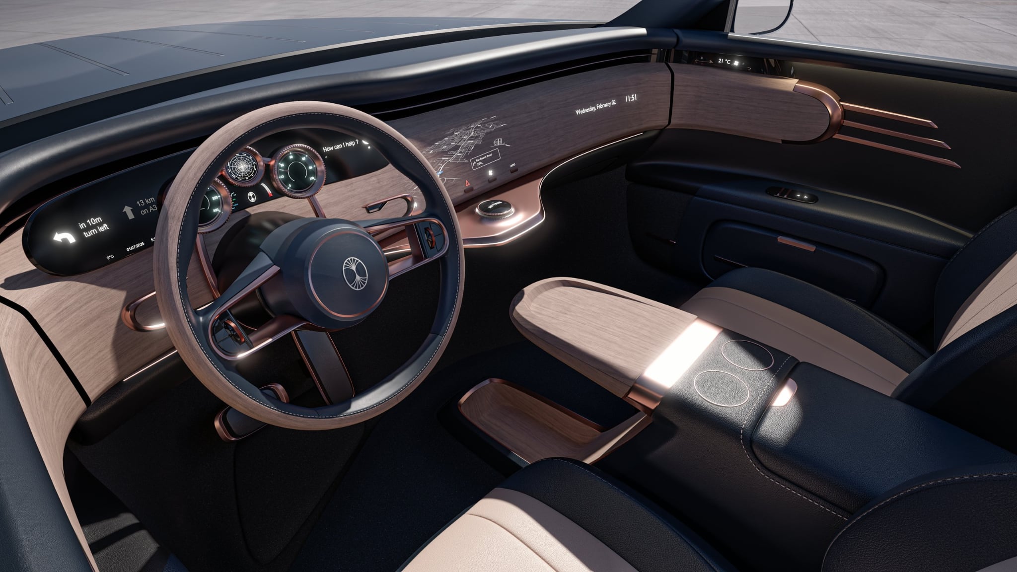 Dacora EV interior