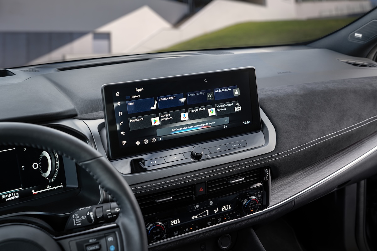 Novo Nissan Qashqai e-power ecra
