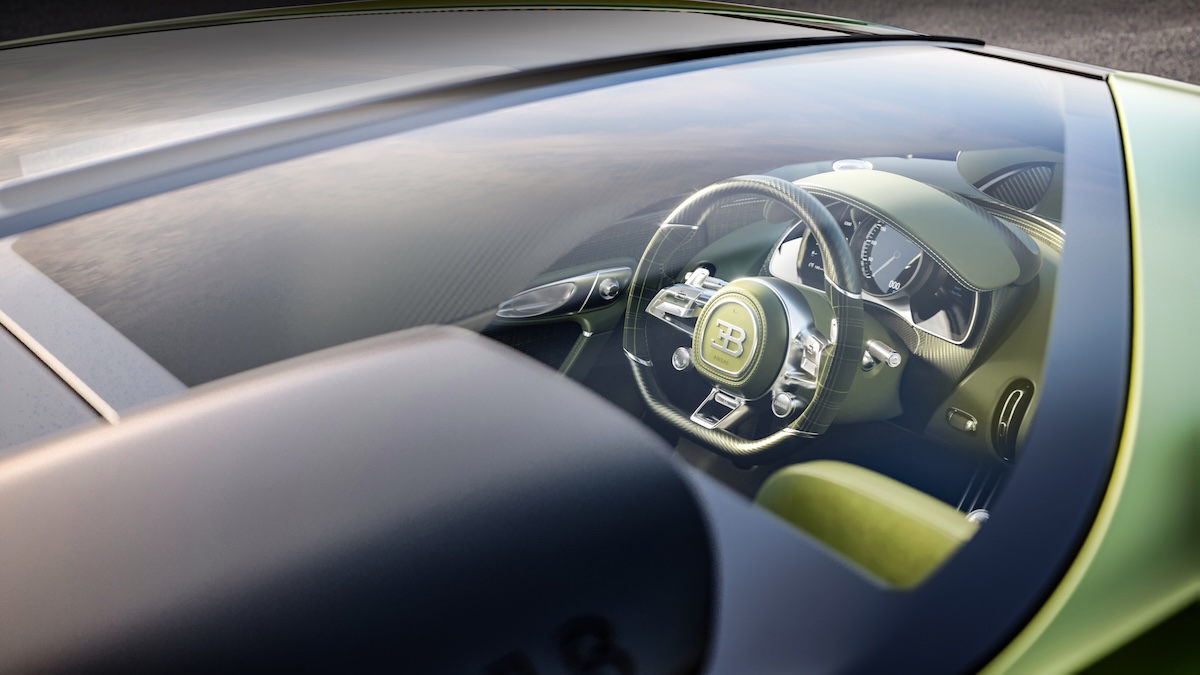 Bugatti Solitaire Brouillard pormenor interior