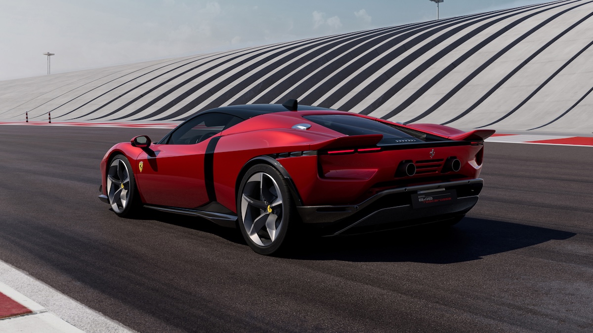 Ferrari 849 Testarossa Spider lateral vermelho
