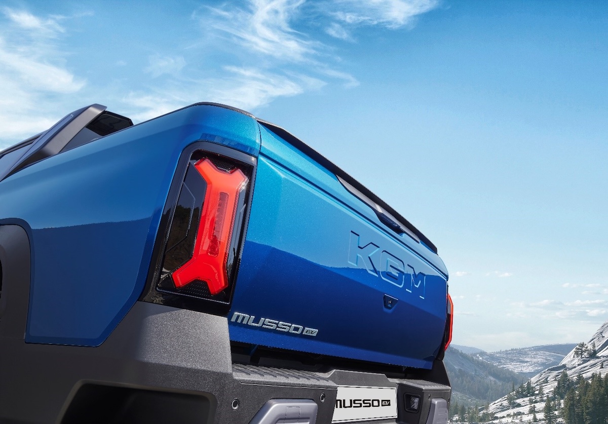 KGM Musso EV pick-up traseira