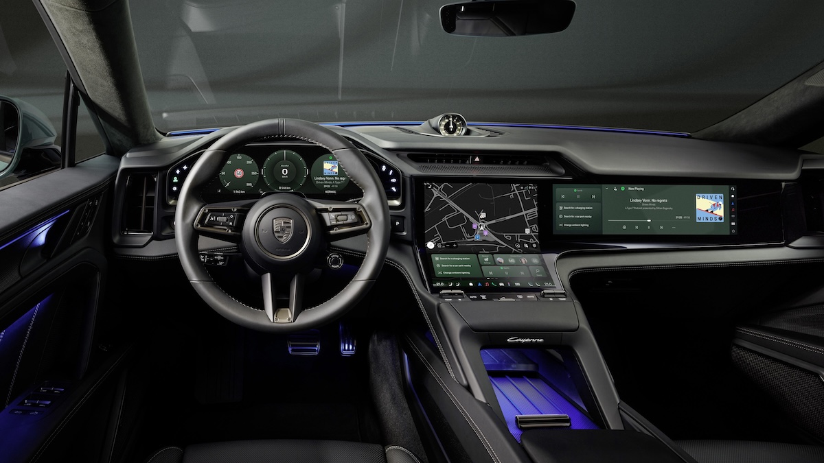Novo Porsche Cayenne elétrico interior Standvirtual