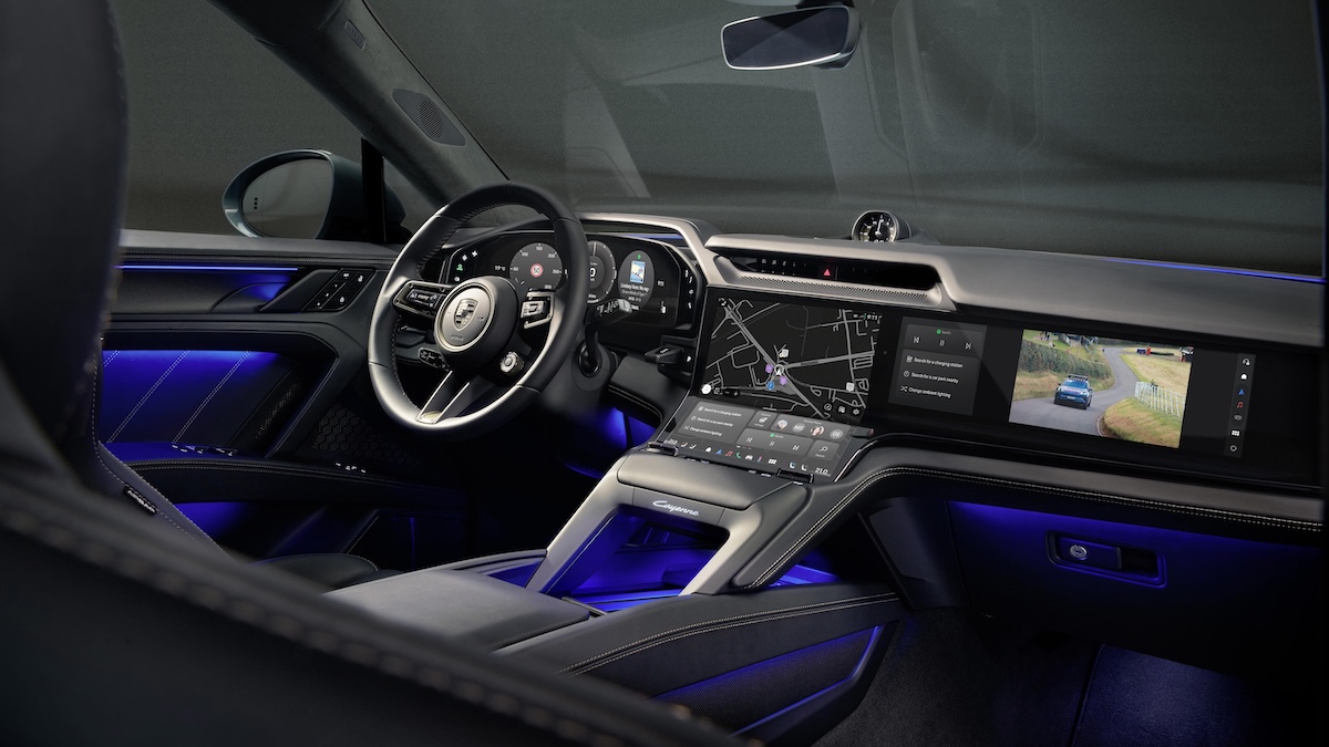 Porsche Cayenne elétrico interior