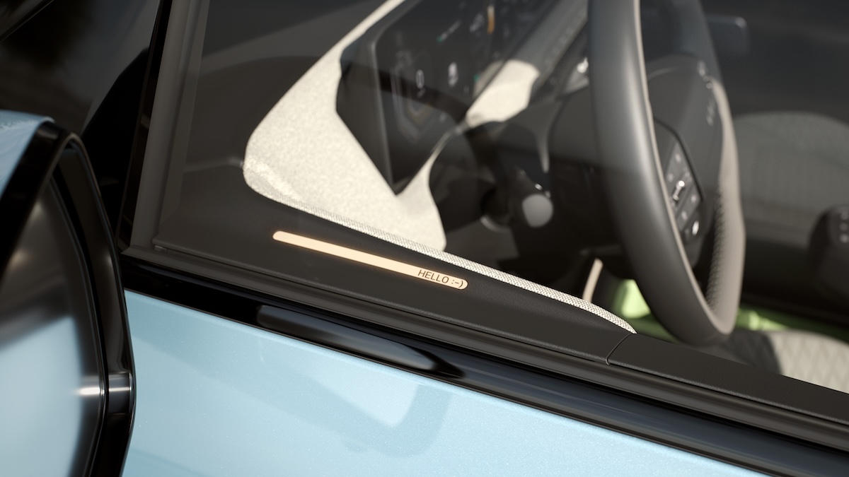 Kia EV2 mensagem interior