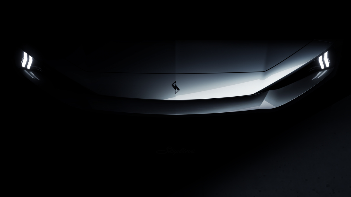 Nissan Skyline em teaser com silhueta desportiva