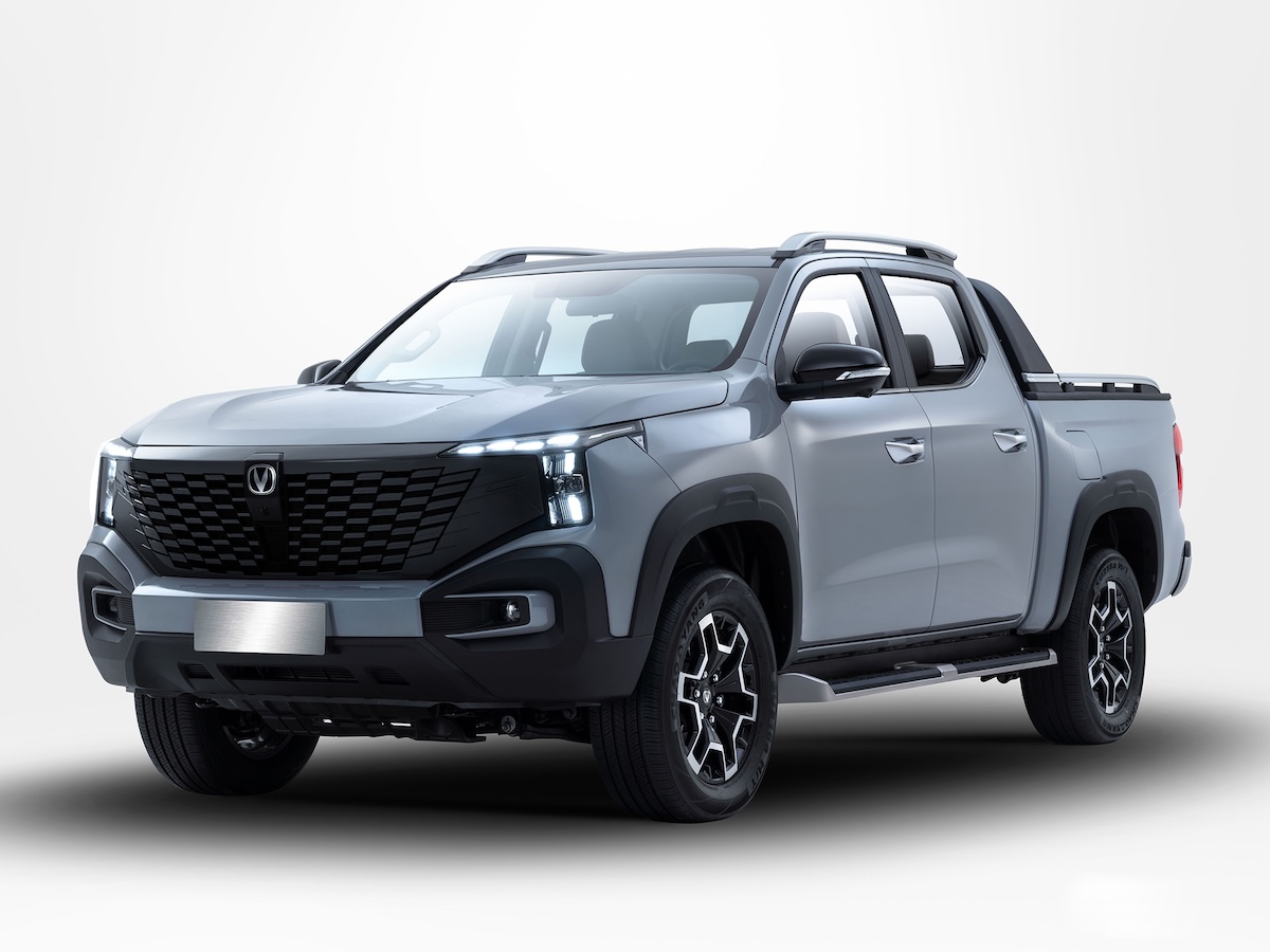 Centro de design Changan no exterior, fachada moderna com logótipo da marca em destaque
