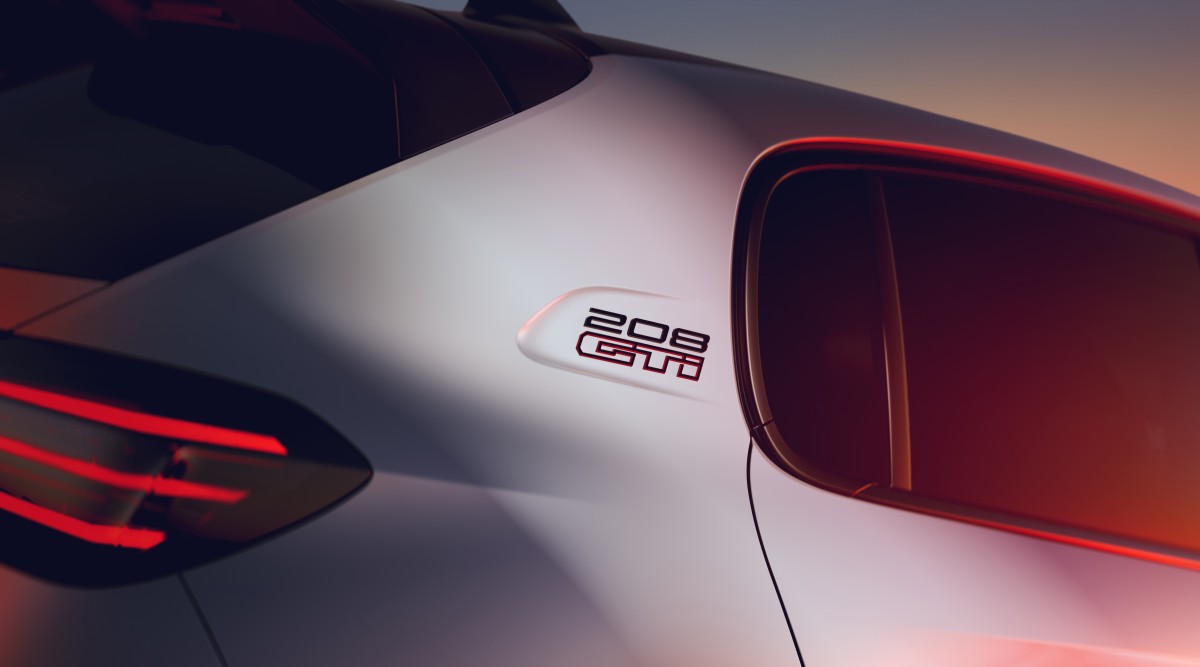 Peugeot e 208 gti badge traseiro