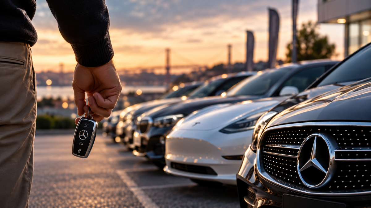 a Mercedes-Benz coloca quatro modelos no top 10 de usados mas elétricos como o Tesla Model 3 ganham terreno